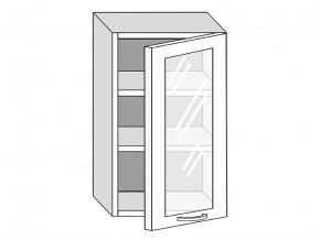 19.50.3 Шкаф настенный (h=913) на 500мм с 1-ой стекл. дверцей в Артёмовском - artyomovskij.magazin-mebel74.ru | фото