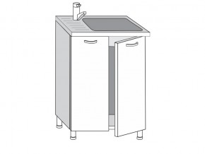 2.60.2мн Шкаф-стол на 600мм под накладную мойку с 2-мя дверцами в Артёмовском - artyomovskij.magazin-mebel74.ru | фото