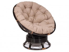 Кресло-качалка Papasan w 23/01 B с подушкой Antique brown, экошерсть Коричневый в Артёмовском - artyomovskij.magazin-mebel74.ru | фото