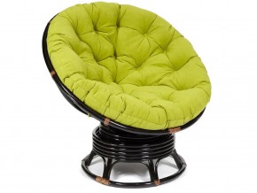 Кресло-качалка Papasan w 23/01 B с подушкой Antique brown, флок Олива в Артёмовском - artyomovskij.magazin-mebel74.ru | фото