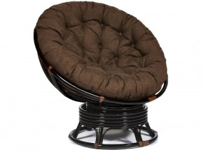 Кресло-качалка Papasan w 23/01 B с подушкой Antique brown, ткань Коричневый в Артёмовском - artyomovskij.magazin-mebel74.ru | фото