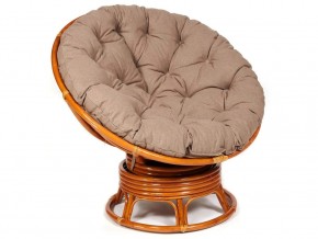 Кресло-качалка Papasan w 23/01 B с подушкой Cognac, экошерсть Коричневый в Артёмовском - artyomovskij.magazin-mebel74.ru | фото