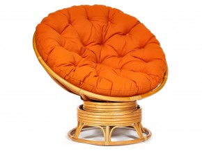 Кресло-качалка Papasan w 23/01 B с подушкой Honey, ткань Оранжевый в Артёмовском - artyomovskij.magazin-mebel74.ru | фото