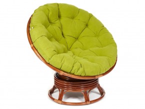 Кресло-качалка Papasan w 23/01 B с подушкой Pecan, флок Олива в Артёмовском - artyomovskij.magazin-mebel74.ru | фото