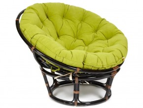 Кресло Papasan 23/01 W с подушкой Antique brown, флок Олива в Артёмовском - artyomovskij.magazin-mebel74.ru | фото