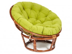 Кресло Papasan 23/01 W с подушкой Pecan, флок Олива в Артёмовском - artyomovskij.magazin-mebel74.ru | фото