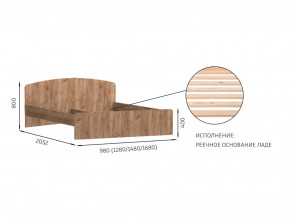 Кровать 1400х2000 с низкой ножной спинкой Эконика в Артёмовском - artyomovskij.magazin-mebel74.ru | фото