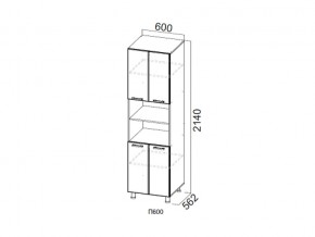 П600/2140 Пенал 600/2140 в Артёмовском - artyomovskij.magazin-mebel74.ru | фото