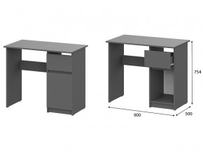 Стол письменный 900 Денвер Графит серый в Артёмовском - artyomovskij.magazin-mebel74.ru | фото